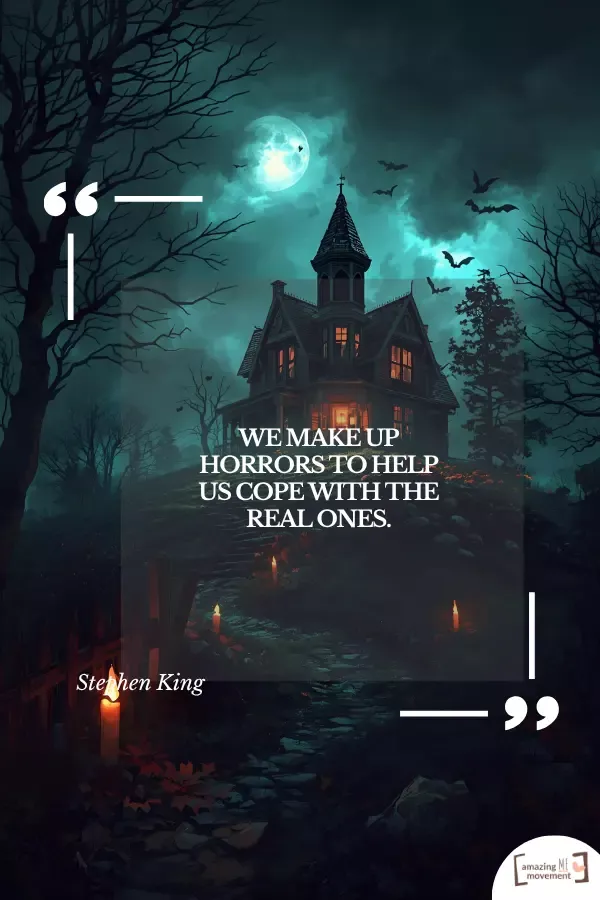 A poster for quotes about halloween