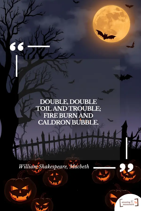 A poster for quotes about halloween