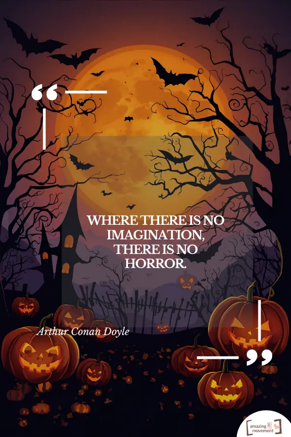 A poster for quotes about halloween