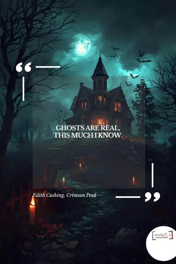 A poster for quotes about halloween