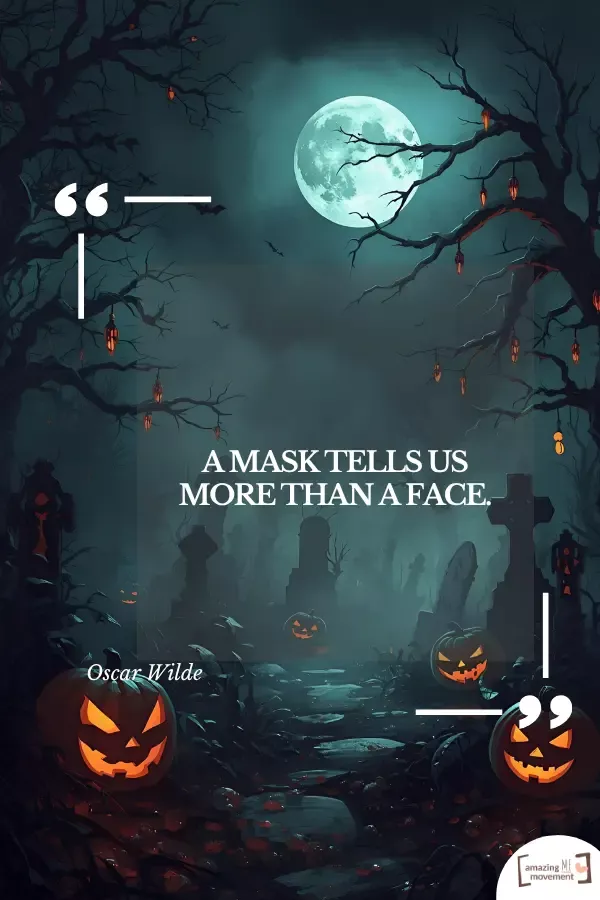 A poster for quotes about halloween