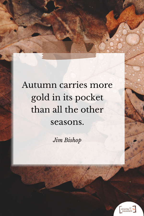 A lovely quote about fall #Fall #FallSeason
