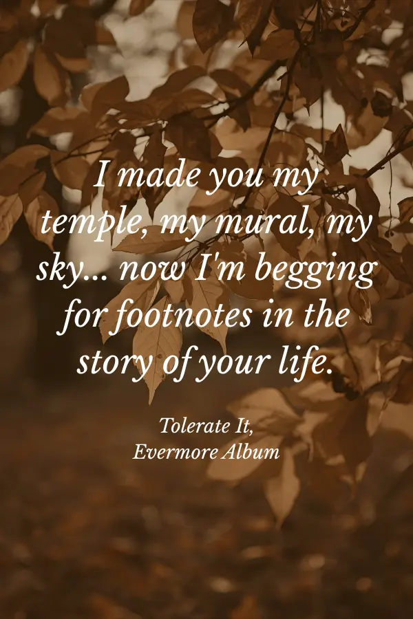 A deep, emotional, and touching Taylor Swift lyric #TaylorSwift #TaylorSwiftSongs #TaylorSwiftLyrics