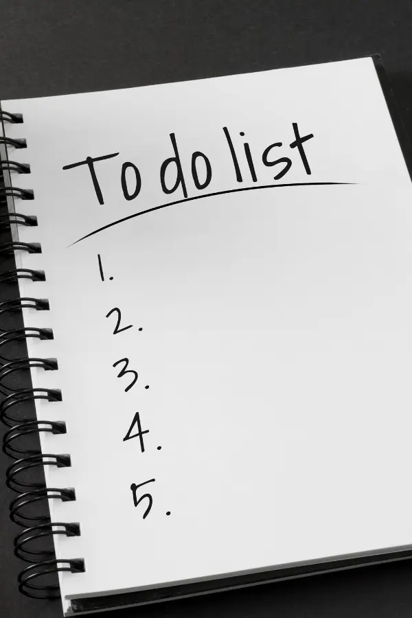 A to-do list