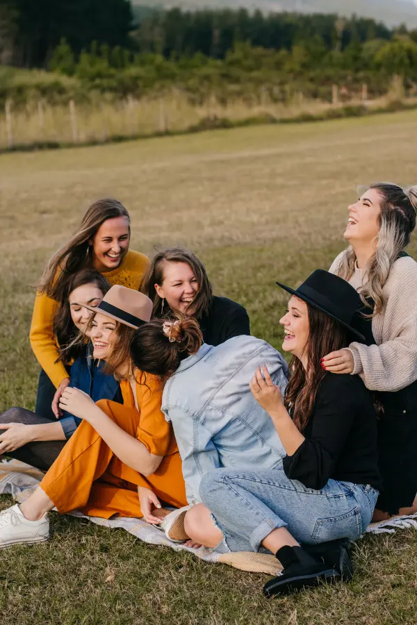 A group of friends spending time together, happy