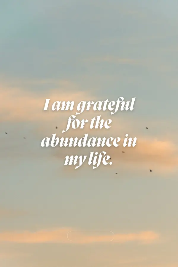 A lovely affirmation to try
