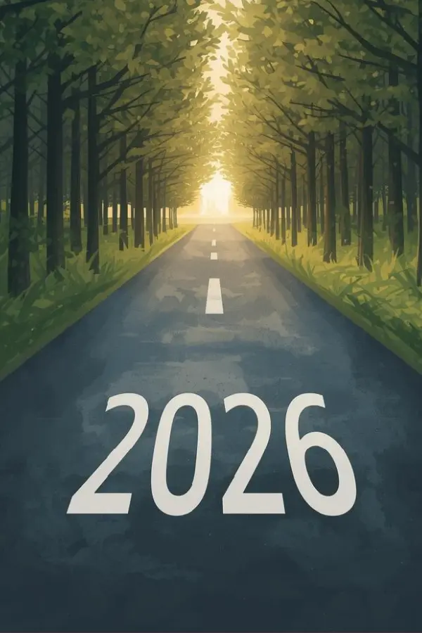 a road leading to 2026