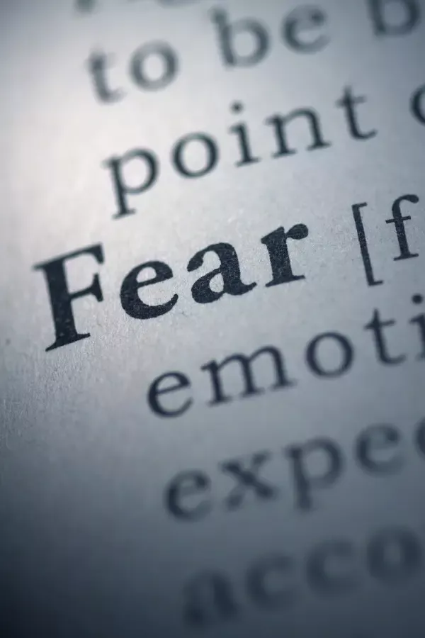 The word "fear"