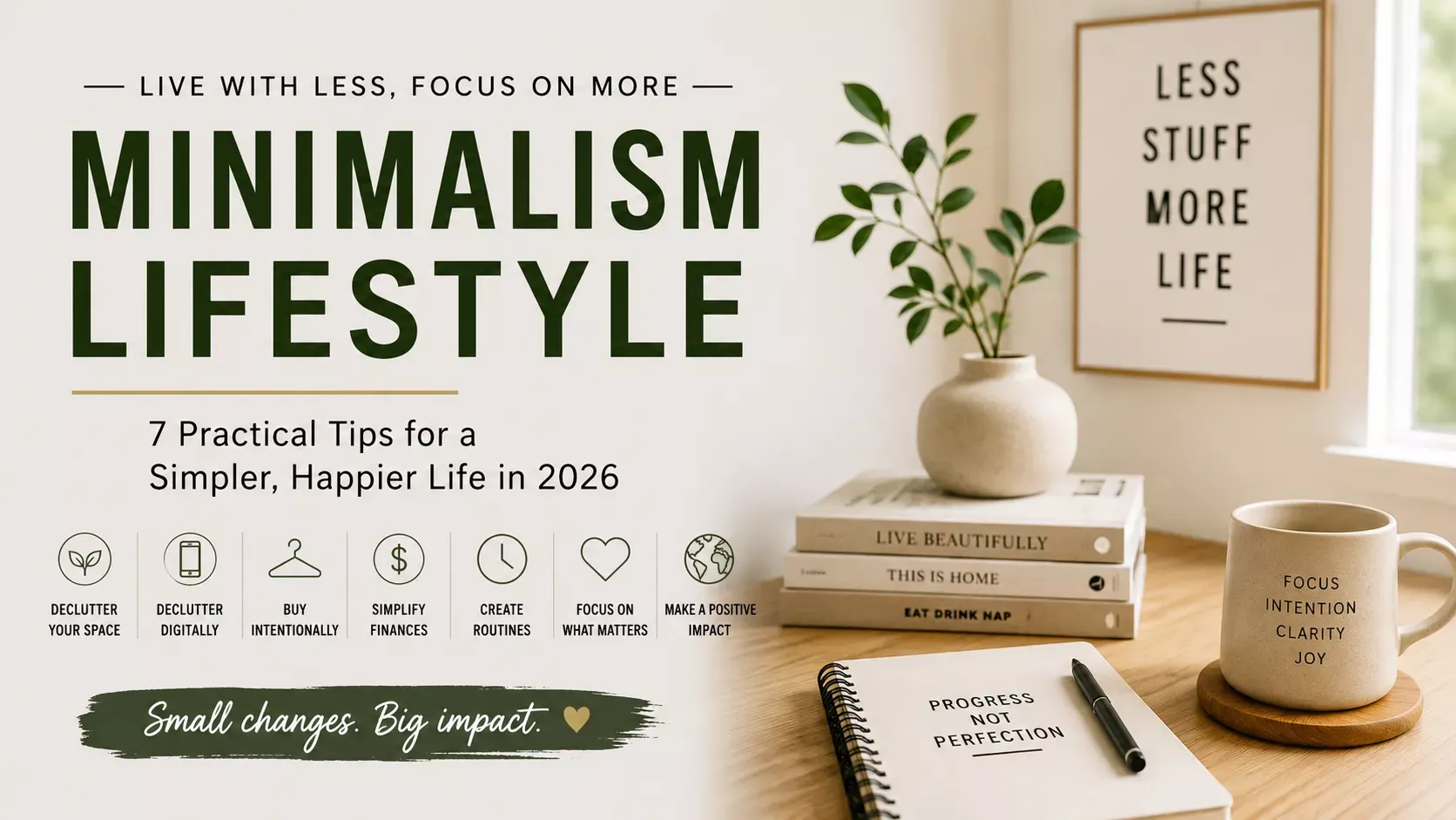 Minimalism Lifestyle Tips: How to Live More With Less