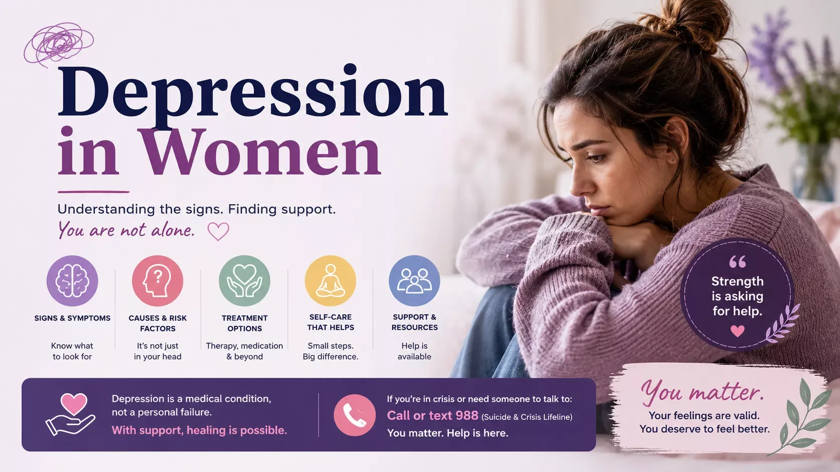 Symptoms of Depression in Women That Often Go Unnoticed