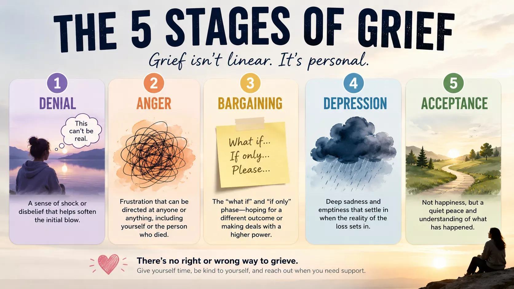 5 Stages of Grief Explained: What No One Tells You