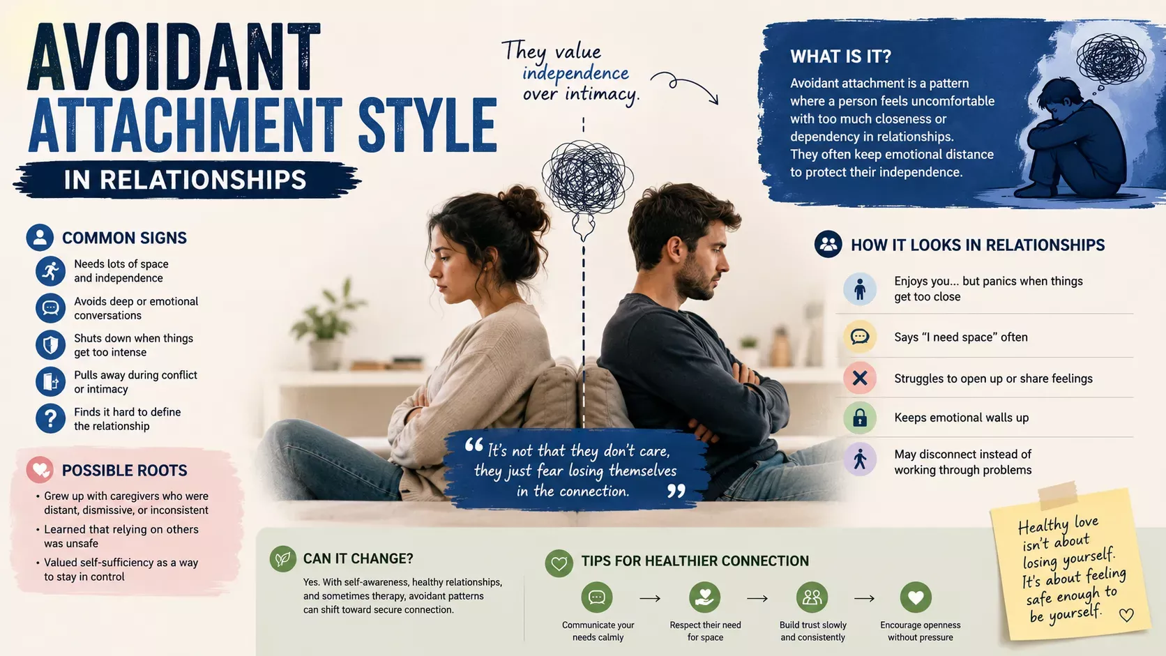 Avoidant Attachment Style: How It Shows Up in Relationships